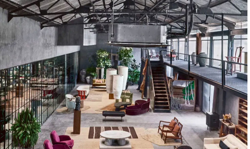 Splendour Living's renovated warehouse in Mumbai, showcasing a modern, industrial-style workspace